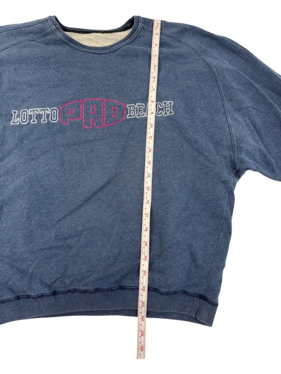 VINTAGE Lotto Φούτερ Pro Beach Denim Look XL